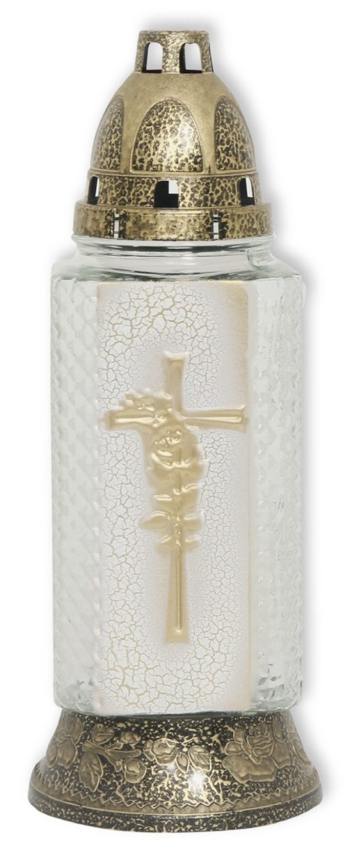 PAXLAURA VIT K-ORNA ROSE STAKLENI LAMPIO