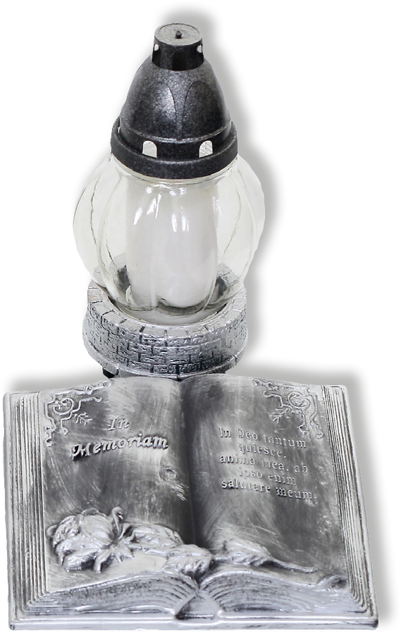 STATUA KNJIGA METALIK STAKLENI 620S LAMP - Slika 2