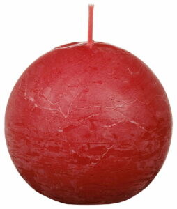 SVIJEĆA KUGLA DELICATE CRVENA 76MM BIS