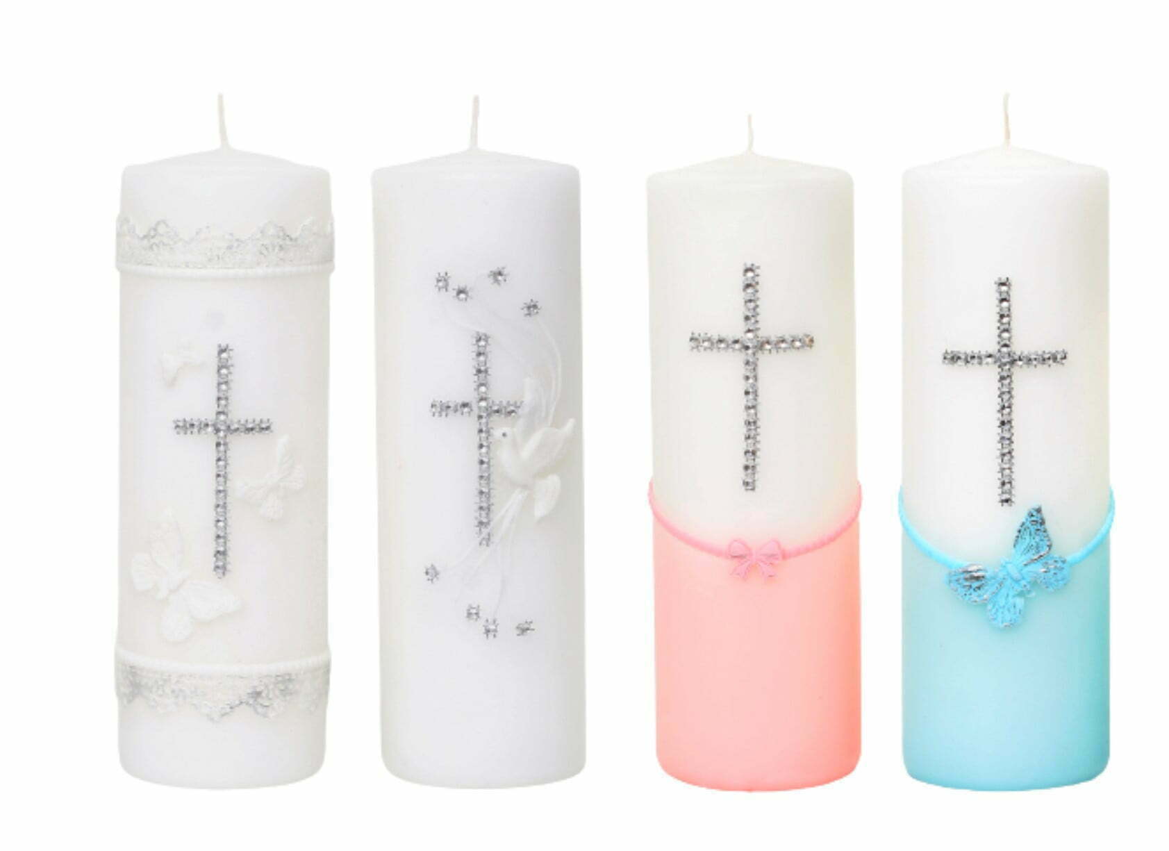 SVIJEĆA ZA KRST 60210 DEKORIRANA