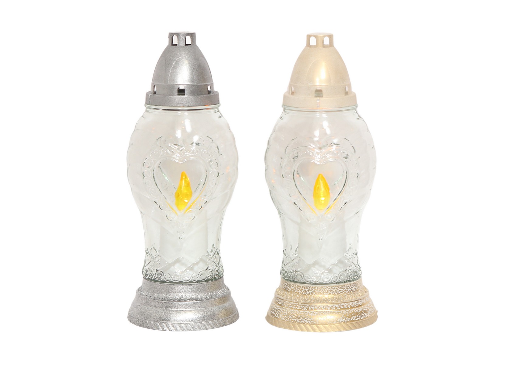 Stakleni lampion srce